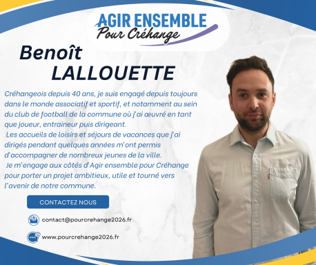 Benoît LALLOUETTE Benoît LALLOUETTE